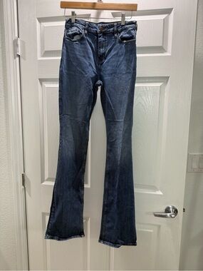 Cleo + Wolf Bootcut Jeans Blue Denim 26x34
